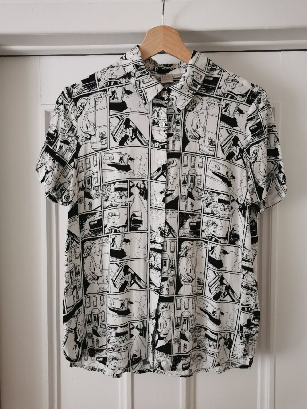 Retro Comic Print Shirt